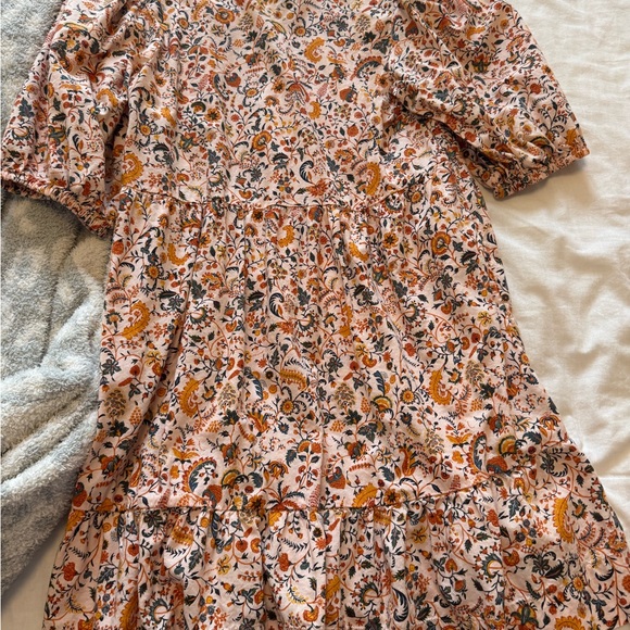 Old Navy Floral Kids Dress - Pink and Orange - Picture 4 of 5